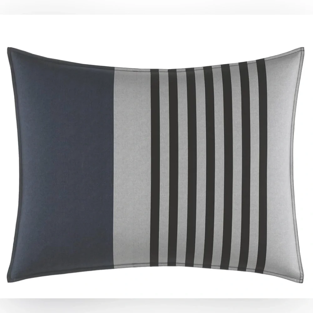 Nautica Rendon Cotton Grey Duvet Cover Set Queen